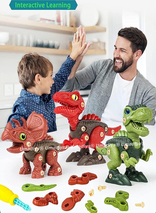 TEC TAVAKKAL Branded Take Apart Dinosaur Toys, Dinosaurs with Screwdrivers, Dino Kids Building Learning Toys, STEM Toy for Boys and Girls, 3 4 5 6 7 8 Year Old Boys and Girls (Set of 4) - Image 2